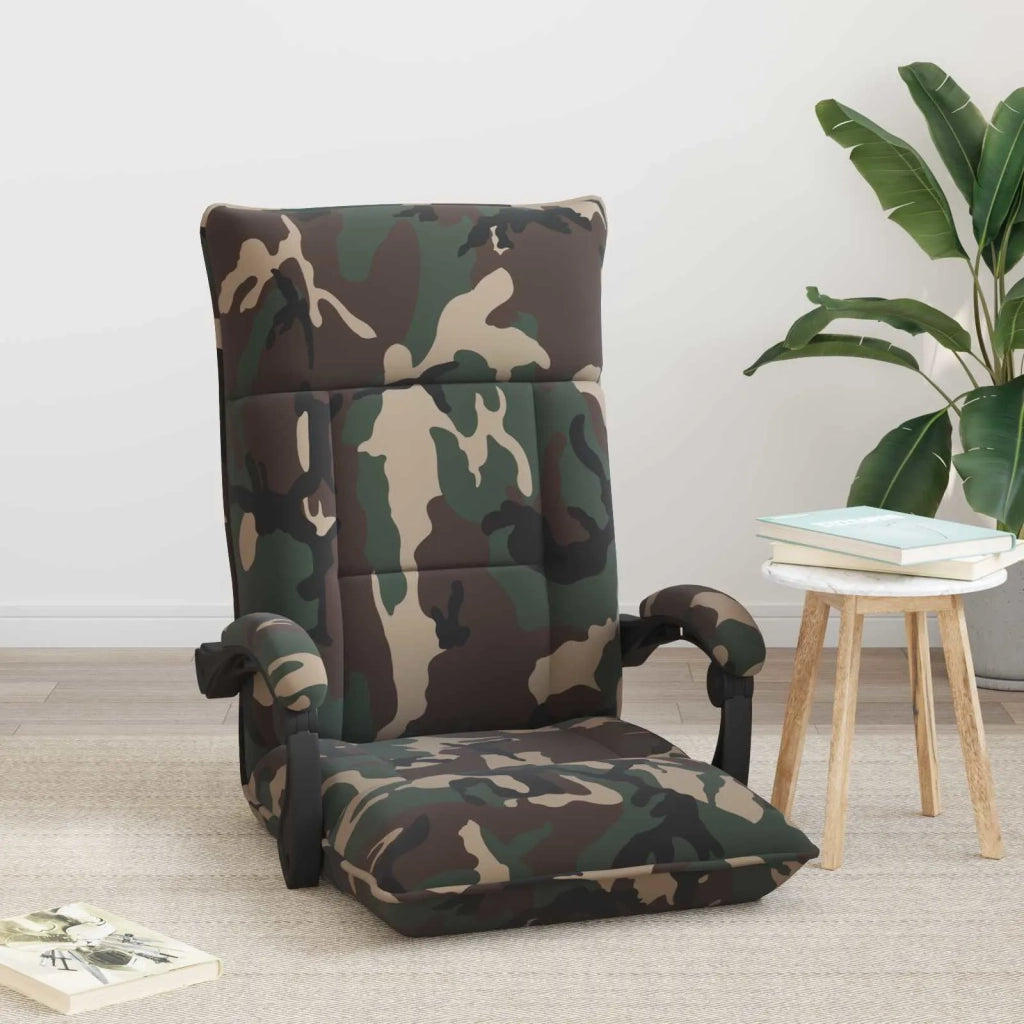 Sedia da Pavimento Verde militare 66 x 66 x 80 cm Tessuto 42028201
