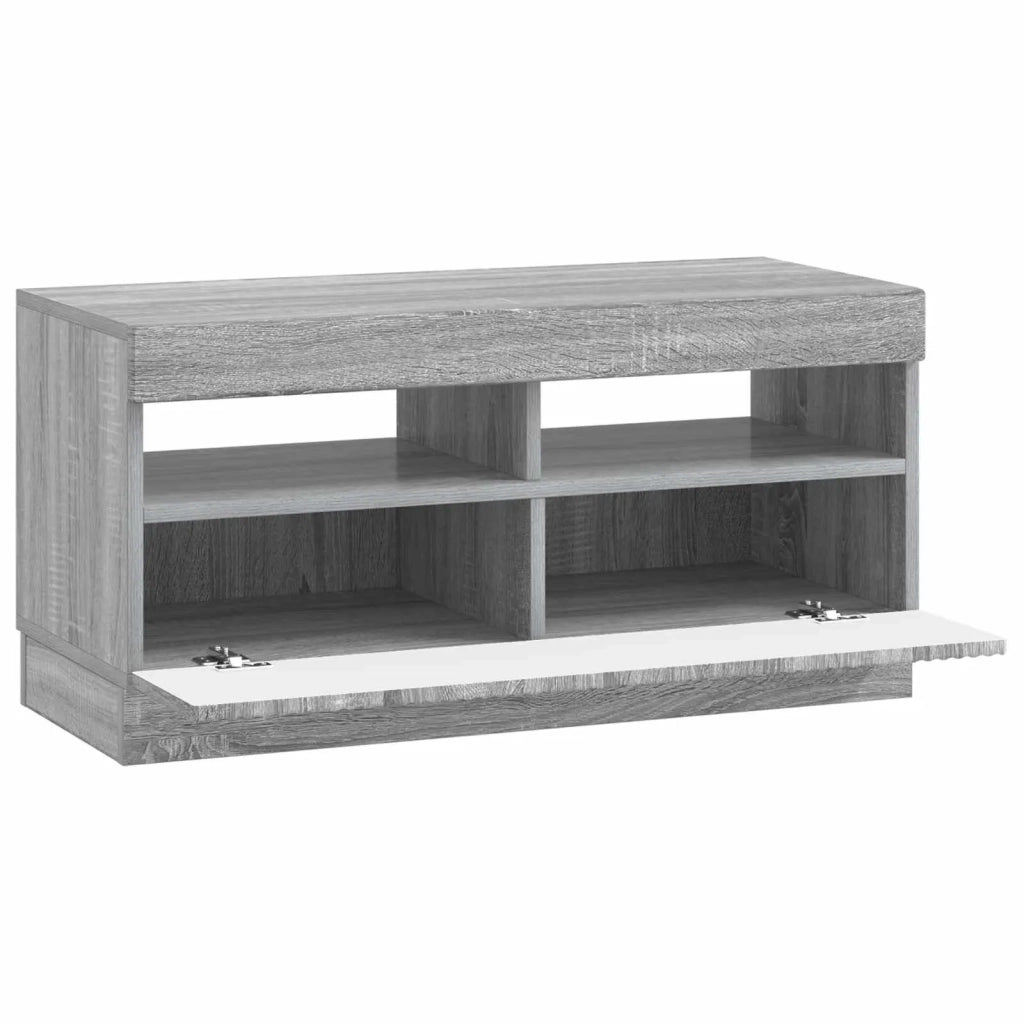 Mobile TV LED Sonoma grigio Legno ingegnerizzato 897441