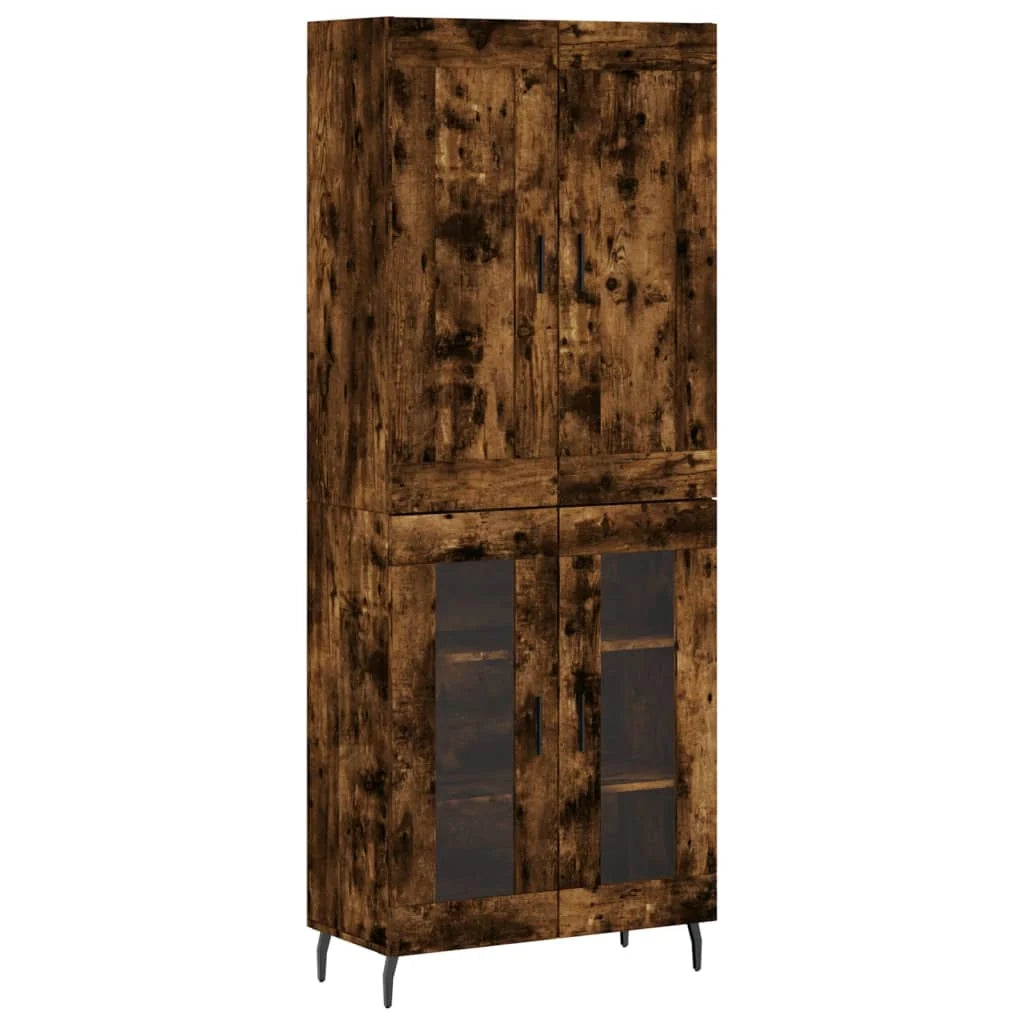 Buffet credenza cassettiera armadio mobile contenitore organizer cucina soggiorno salotto alto 69,5 x 34 x 180 cm legno ingegnerizzato marrone 02_0033413