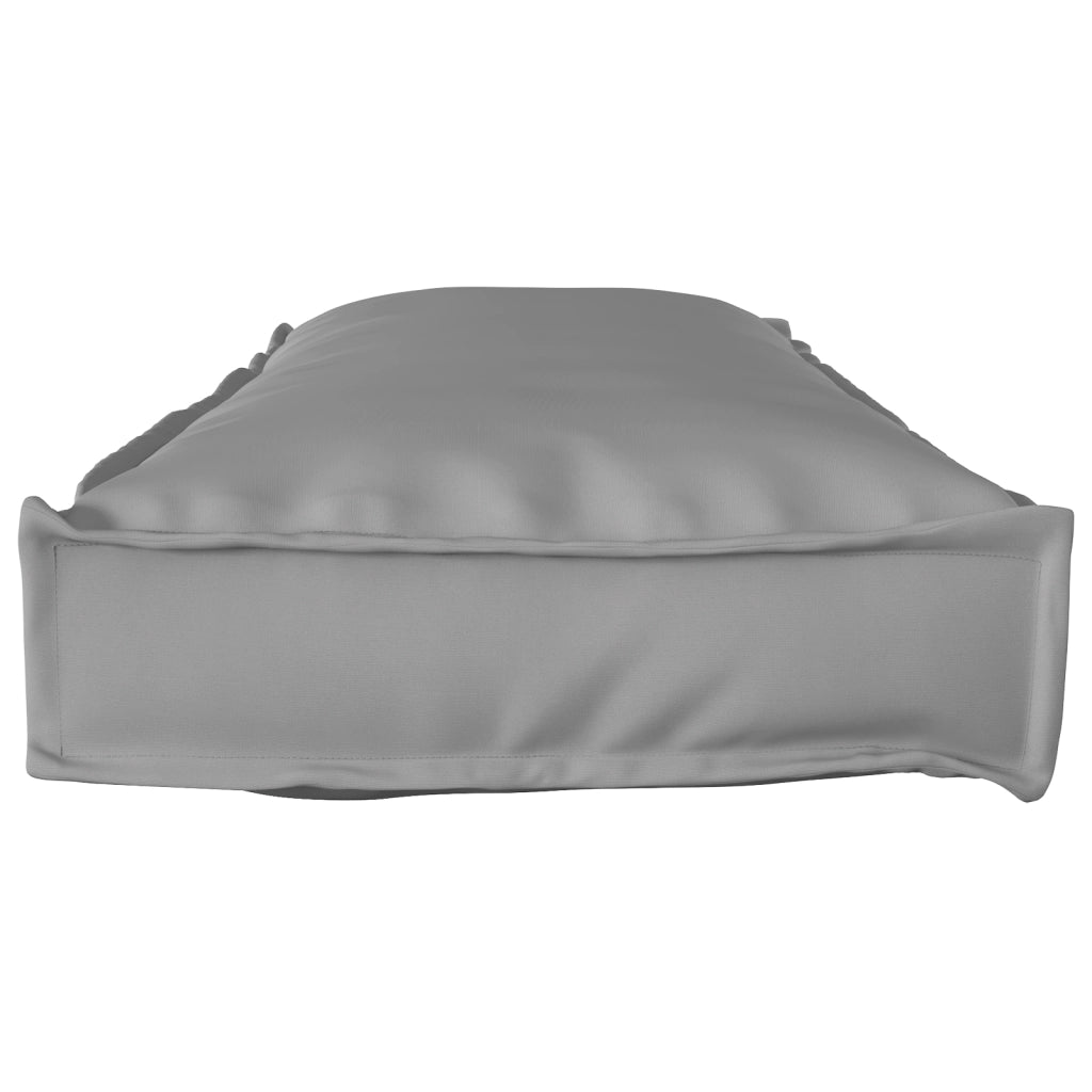 Cuscino per Pallet per Panchina Grigio 120x40x8 cm Tessuto Oxford