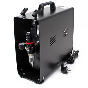 Compressore per aerografo AS196A con serbatoio aria 2 cilindri 6 bar Interruttore a 2 fasi