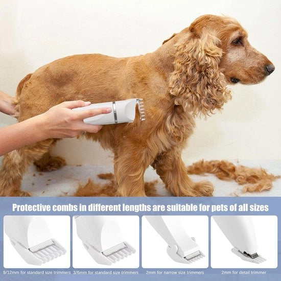 Sistema di rasatura professionale per cani, gatti, pelo animale, taglia pelo elettrico per cani, trimmer senza fili