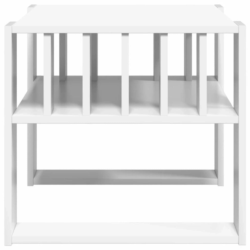 Tavolino da salotto Bianco 66 x 49,5 x 45 cm Legno multistrato