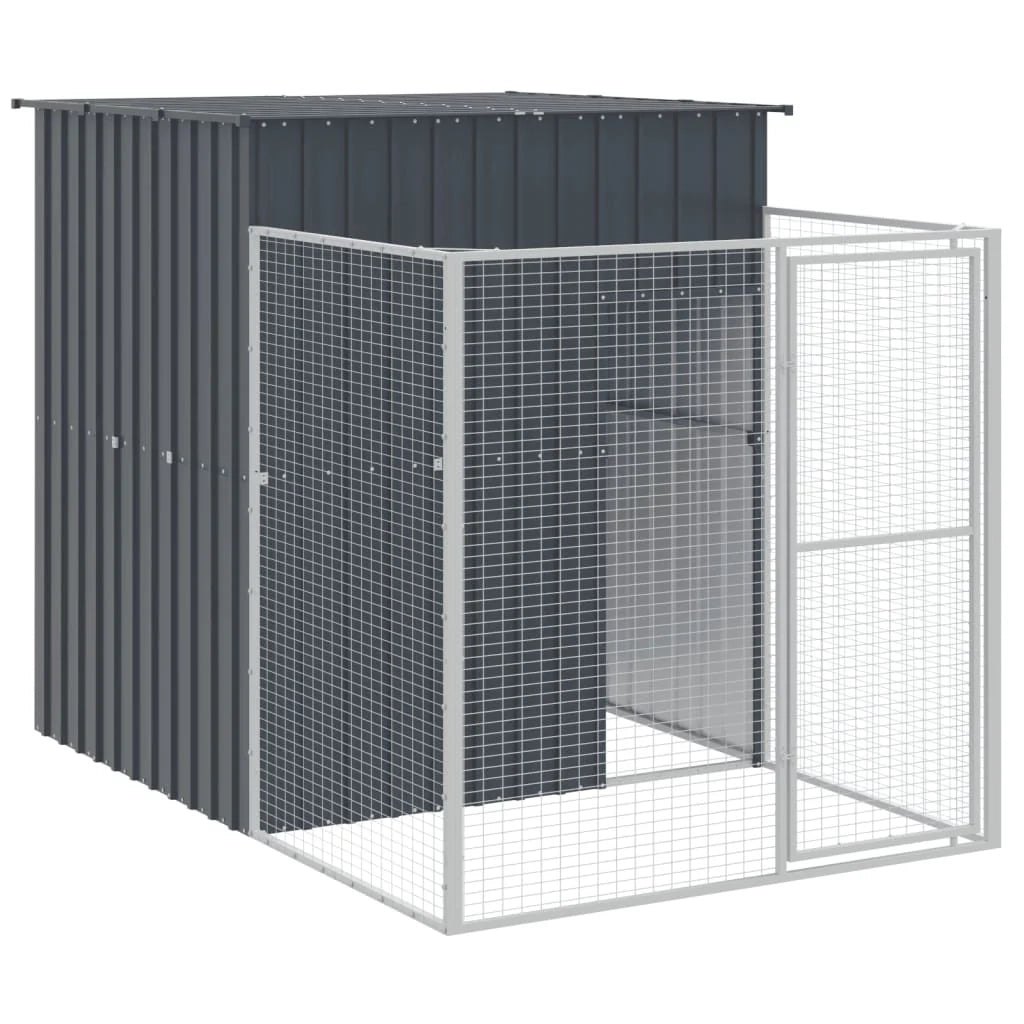 Cuccia per cani con recinto 165 x 659 x 181 cm antracite 02_0043474