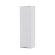 Colonna bagno sospesa 33 cm bianco cannettato con ripiani Wise