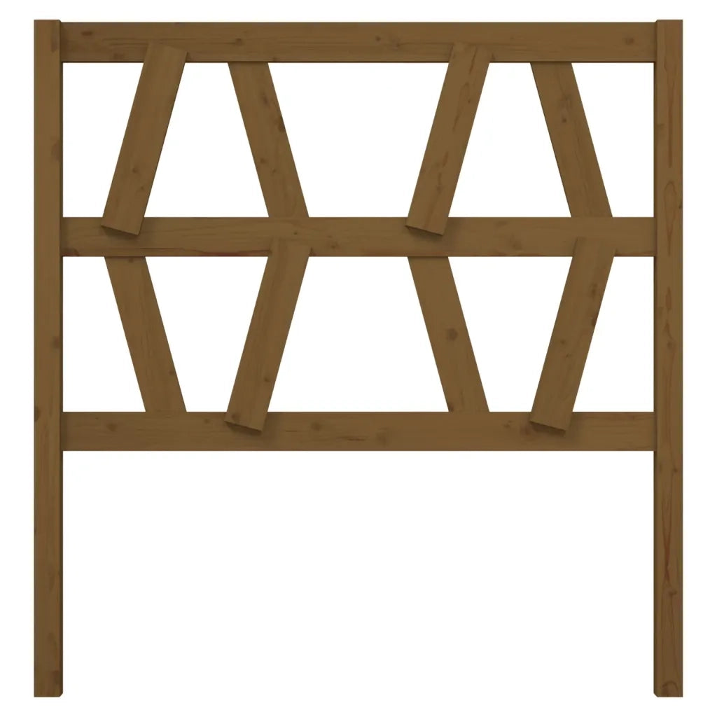 Testiera per Letto Miele 106x4x100 cm in Legno Massello di Pino