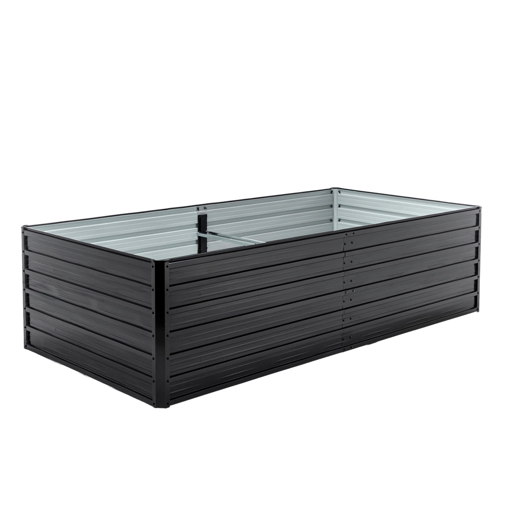 Fioriera Rialzata in Metallo ¨C MINIMAL ¨C 219x112x64 cm, Acciaio, Nero