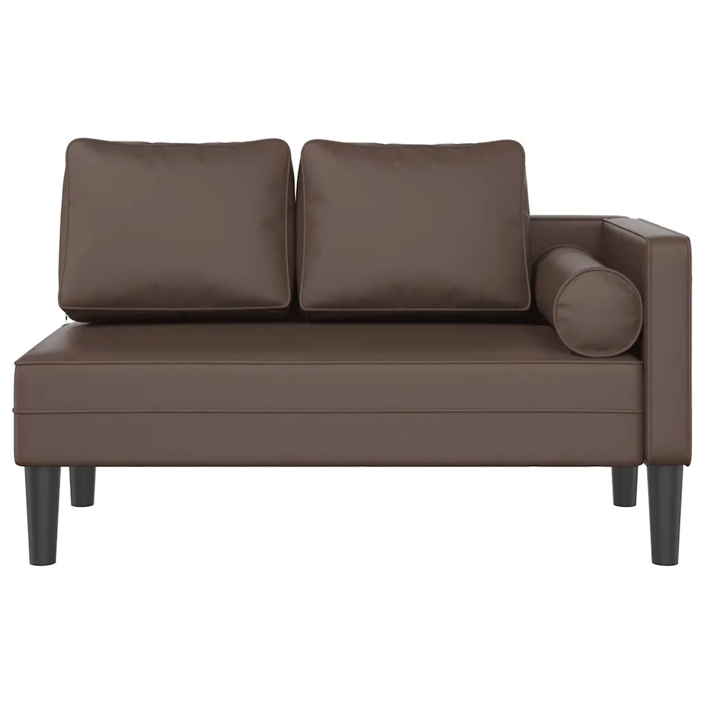 Sdraio con Cuscini Marrone in Similpelle CFW4990545