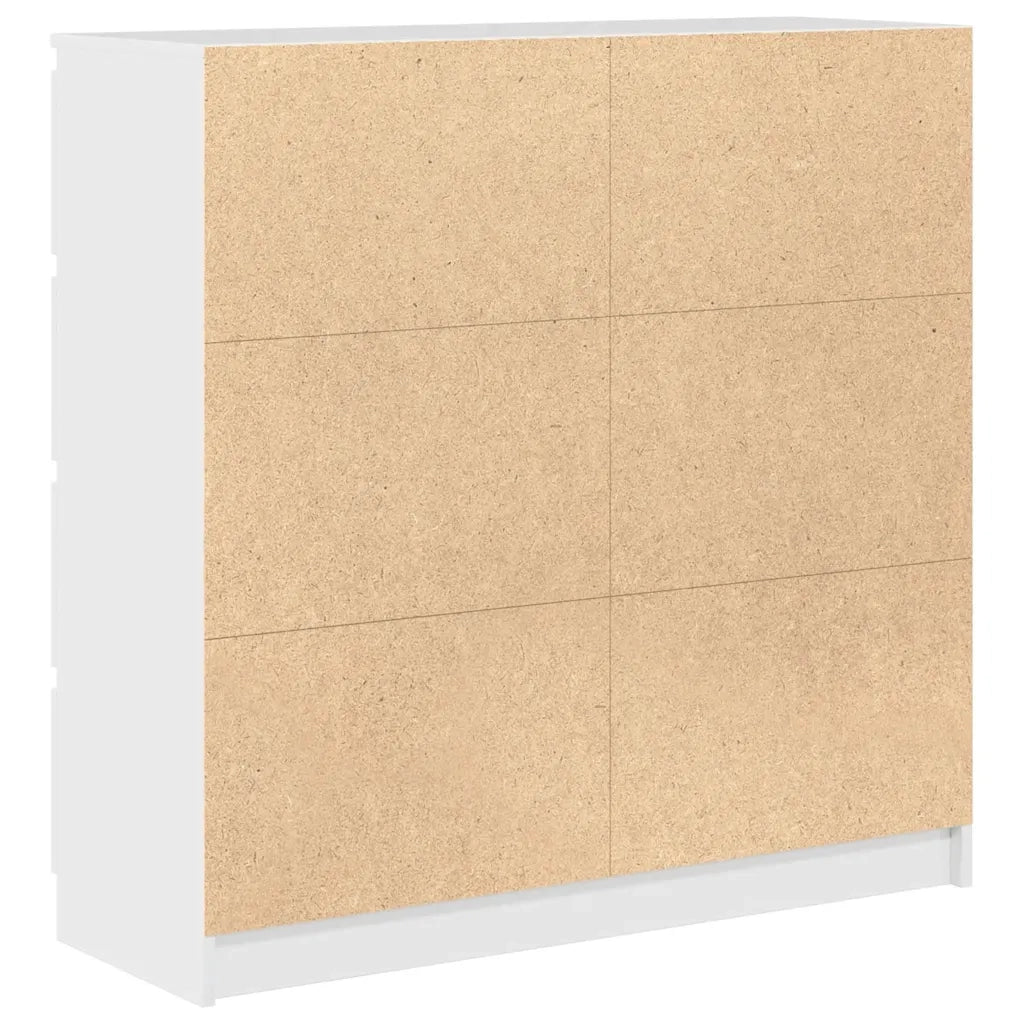 Credenza-Buffet-Armadio da cucina Bianca 100x35x99 cm in Legno Multistrato