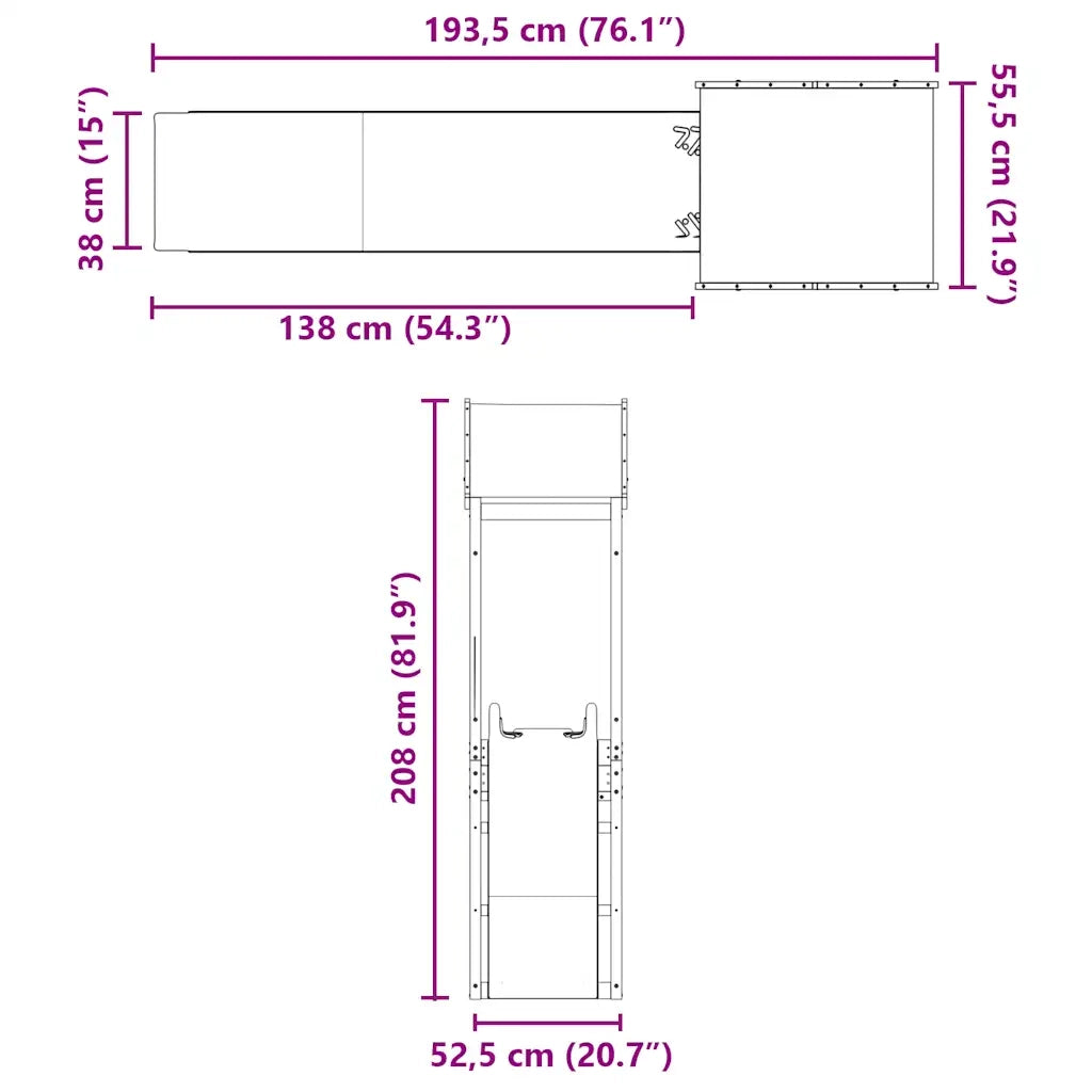 Set da Gioco da Esterno in Legno di Pino Impregnato 3278943