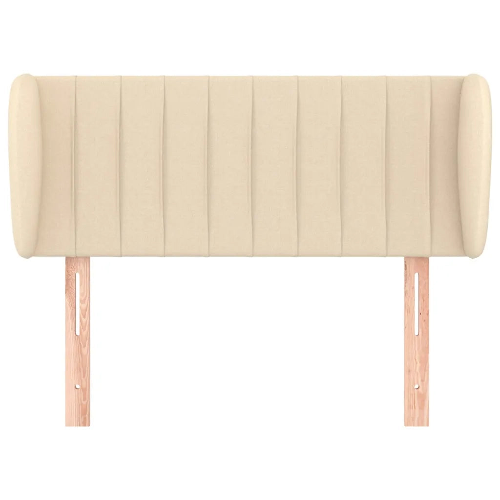 Testiera ad Orecchio Crema 83 x 23 x 78/88 cm in Tessuto