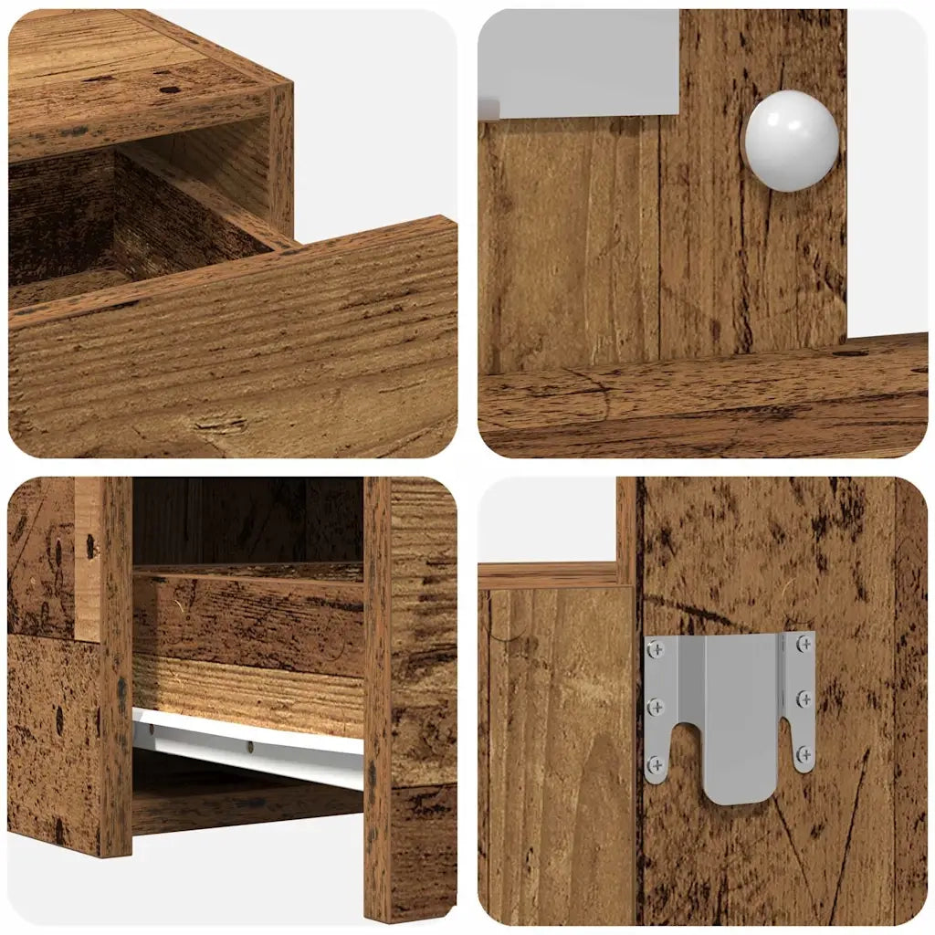 Tavolo da Trucco Marrone 100 x 40 x 70 cm Legno multistrato 865242