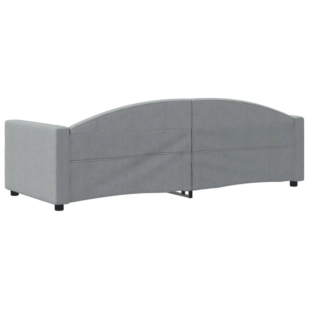 Letto singolo | Letto per adulti | Letto da Giorno Grigio Chiaro 80x200 cm in Tessuto