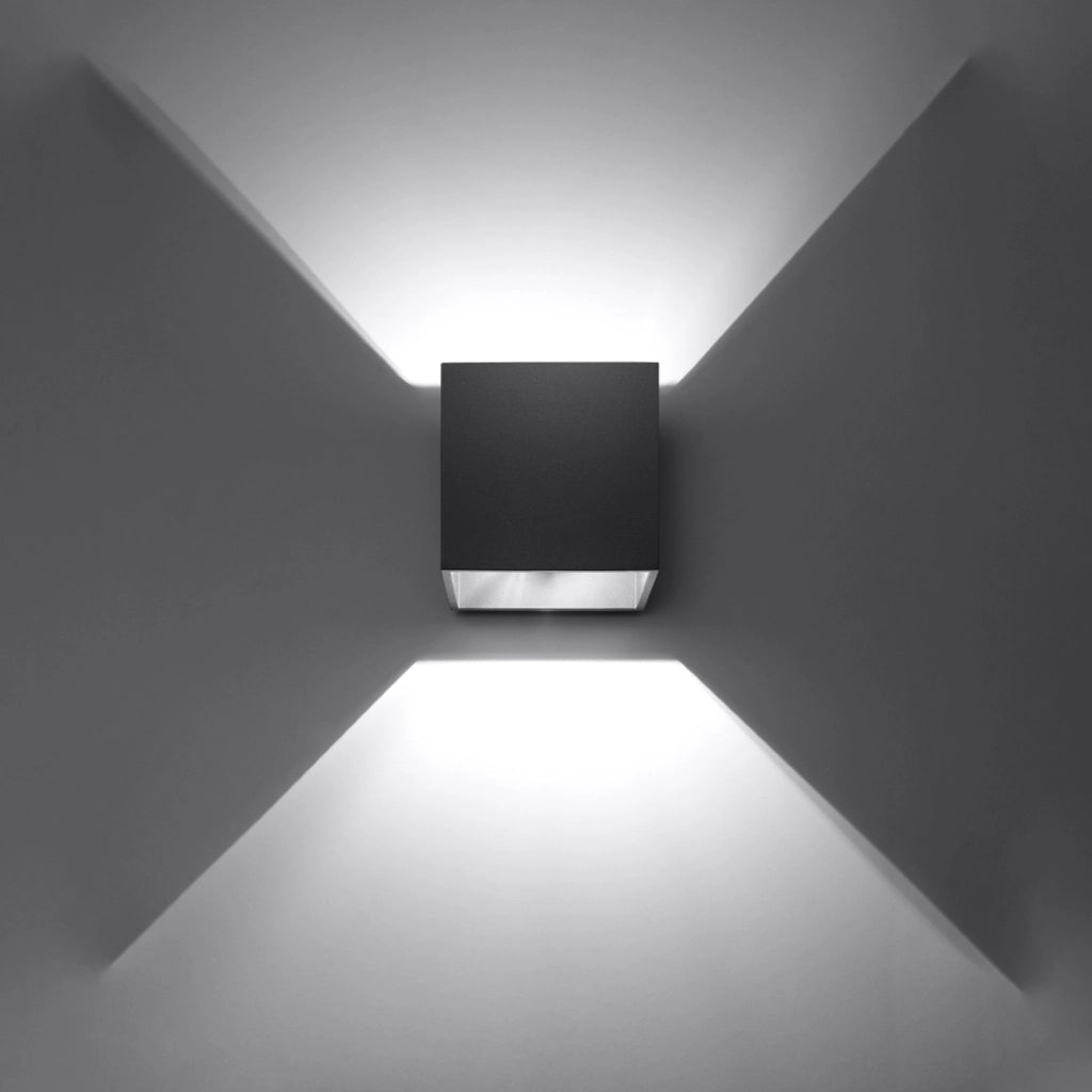 Applique TETRIS 1 luce nera alluminio Pure Lume G9 PU.0057