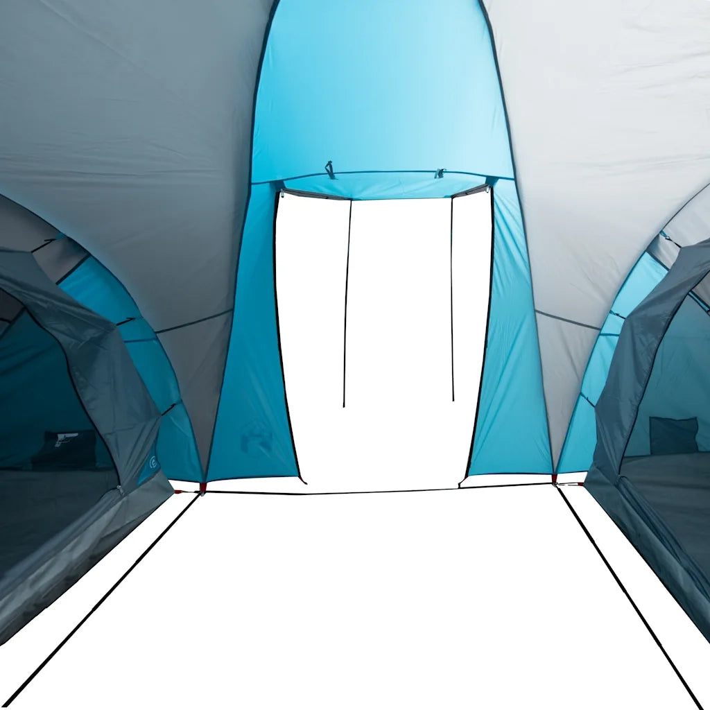 Tenda da Campeggio a Cupola per 4 Persone Blu Impermeabile 94344