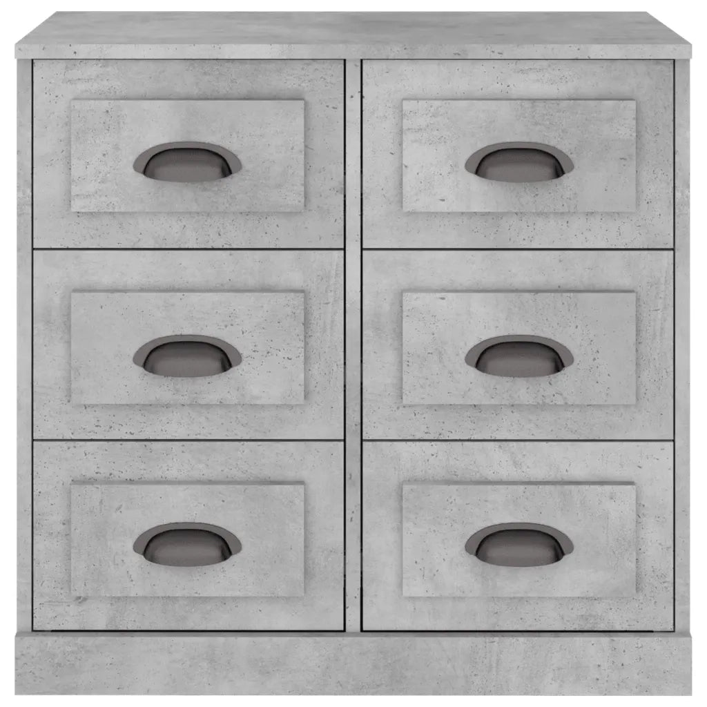Credenza-Buffet-Armadio da cucina Grigio Cemento 70x35,5x67,5 cm in Legno Multistrato 305768