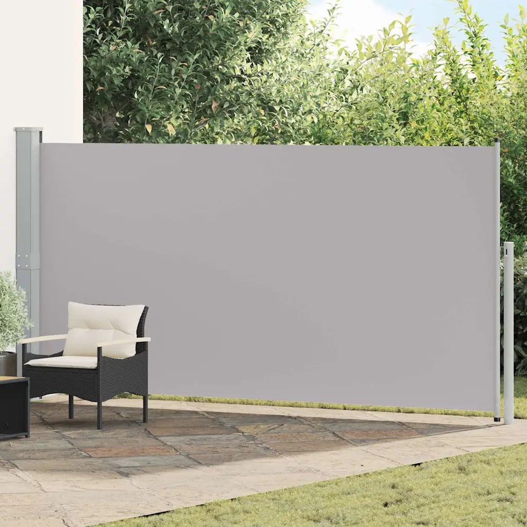 Tenda da Sole Laterale Retrattile-Tenda parasole per balcone 160 x 500 cm Grigia