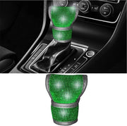 Accessorio di cambio universale con cristalli lucidi bling - Decorazione verde per auto.