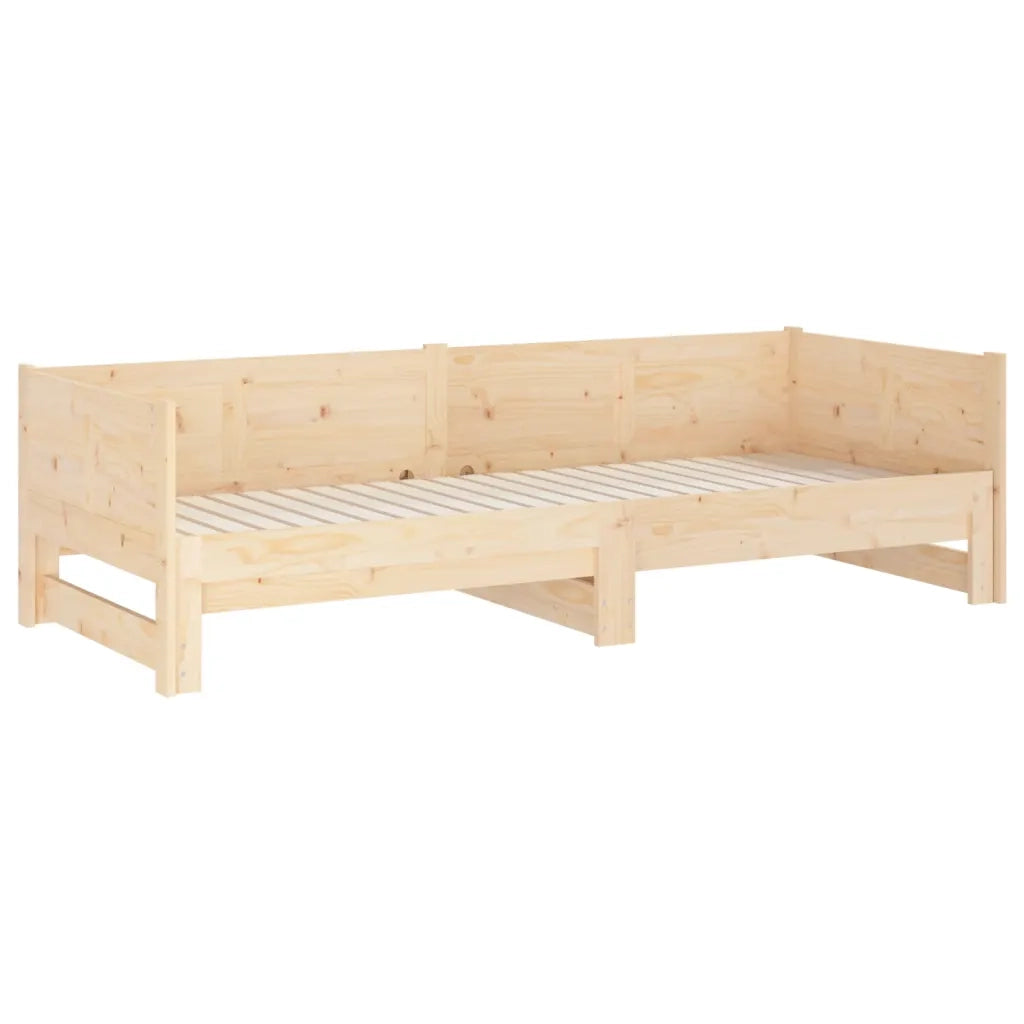 Dormeuse Estraibile in Legno Massello di Pino 2x(80x200) cm 820257