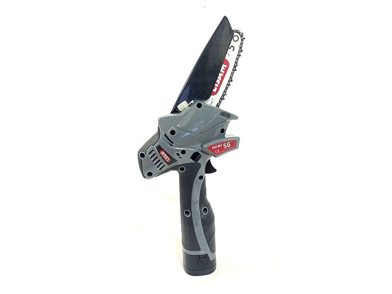 Seghetto a batteria Lisam MiniSG potatore barra 13cm con 2 batterie 16,8V 4,5Ah