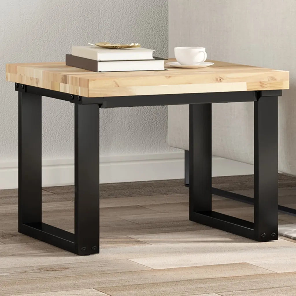 vidaXL Piano Tavolo Quadrato 50x50x4 cm in Legno Massello di Acacia