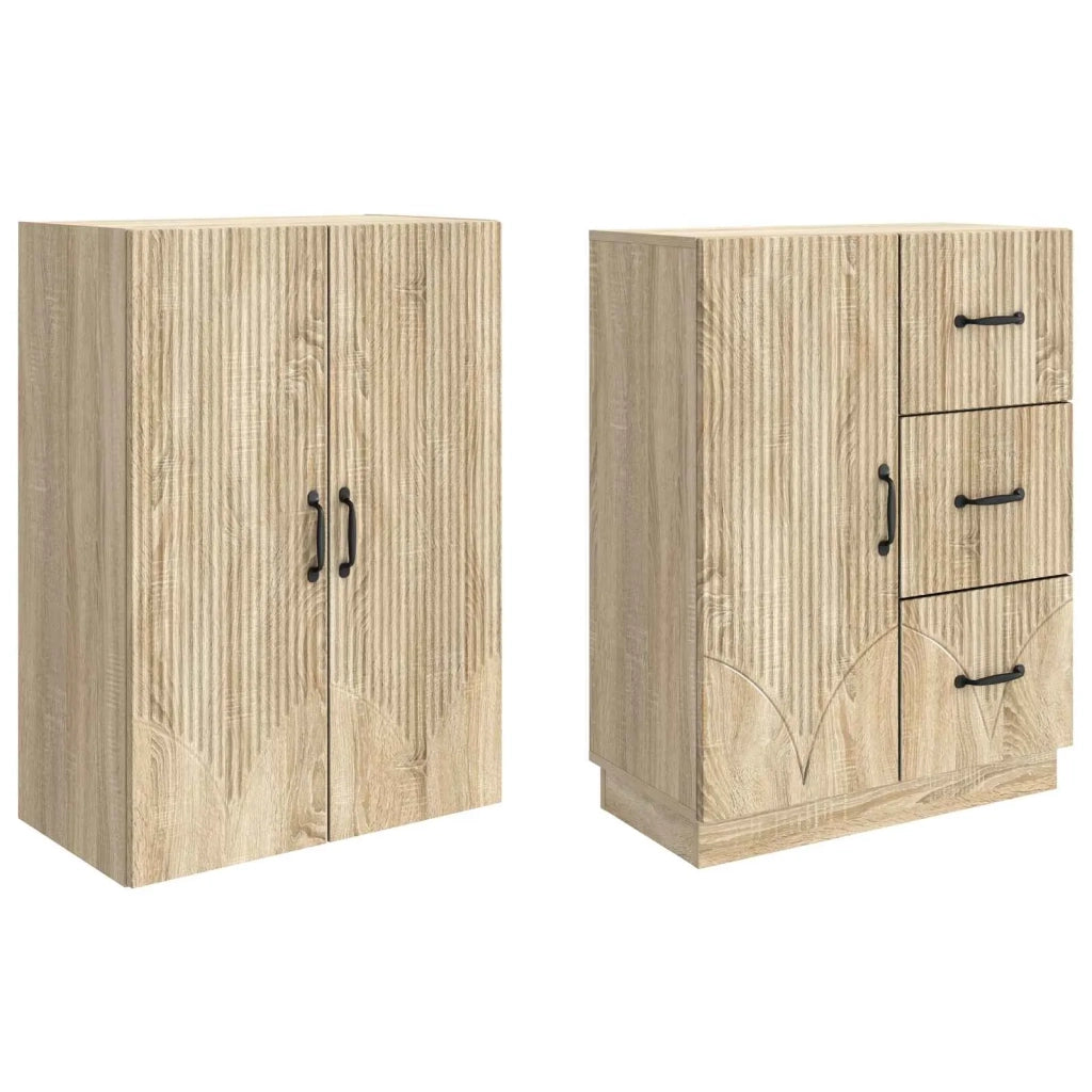 Set di armadi 2 pcs Rovere Sonoma Legno ingegnerizzato 3416819