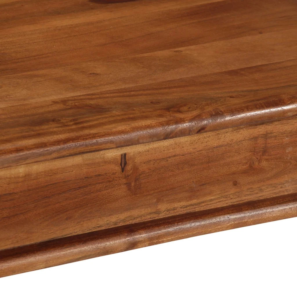 Tavolo da Pranzo 80x80x77 cm Legno Massello di Acacia