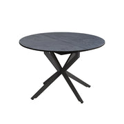 Tavolo da pranzo allungabile Loyd Antracite/Nero 120 x 120 cm Estensibile Vicco