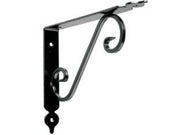 20pz mensole ornamentali brackets nere - mm.140x190x25 cod:ferx.fer390910