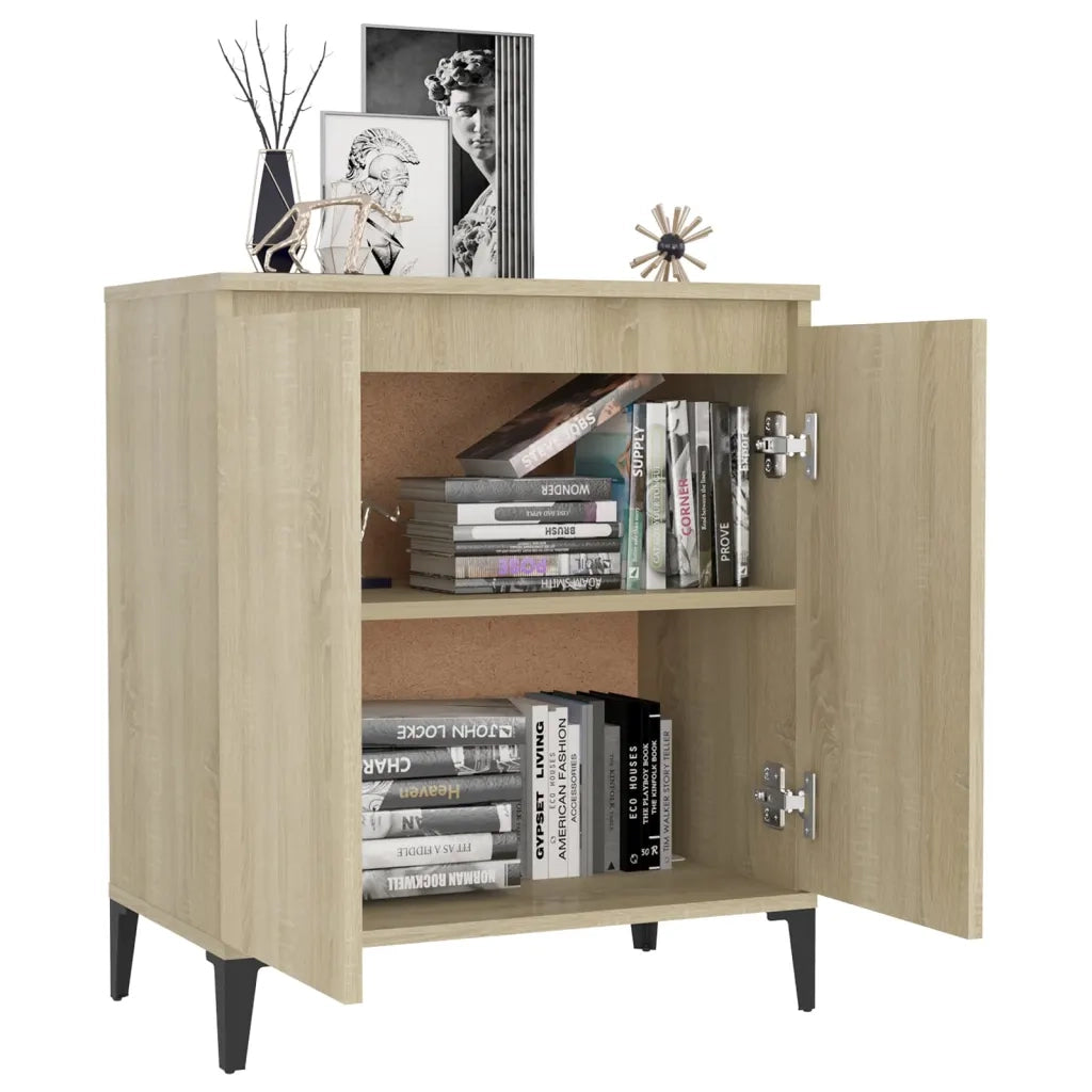 Credenza Rovere Sonoma 60x35x70 cm in Legno Multistrato 806079