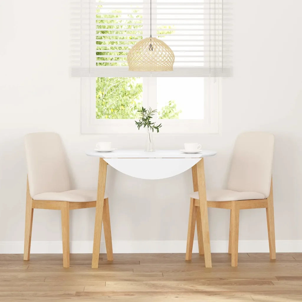 Sedie da Pranzo con Cuscini 2 pz in Legno Massello di Hevea 4102445