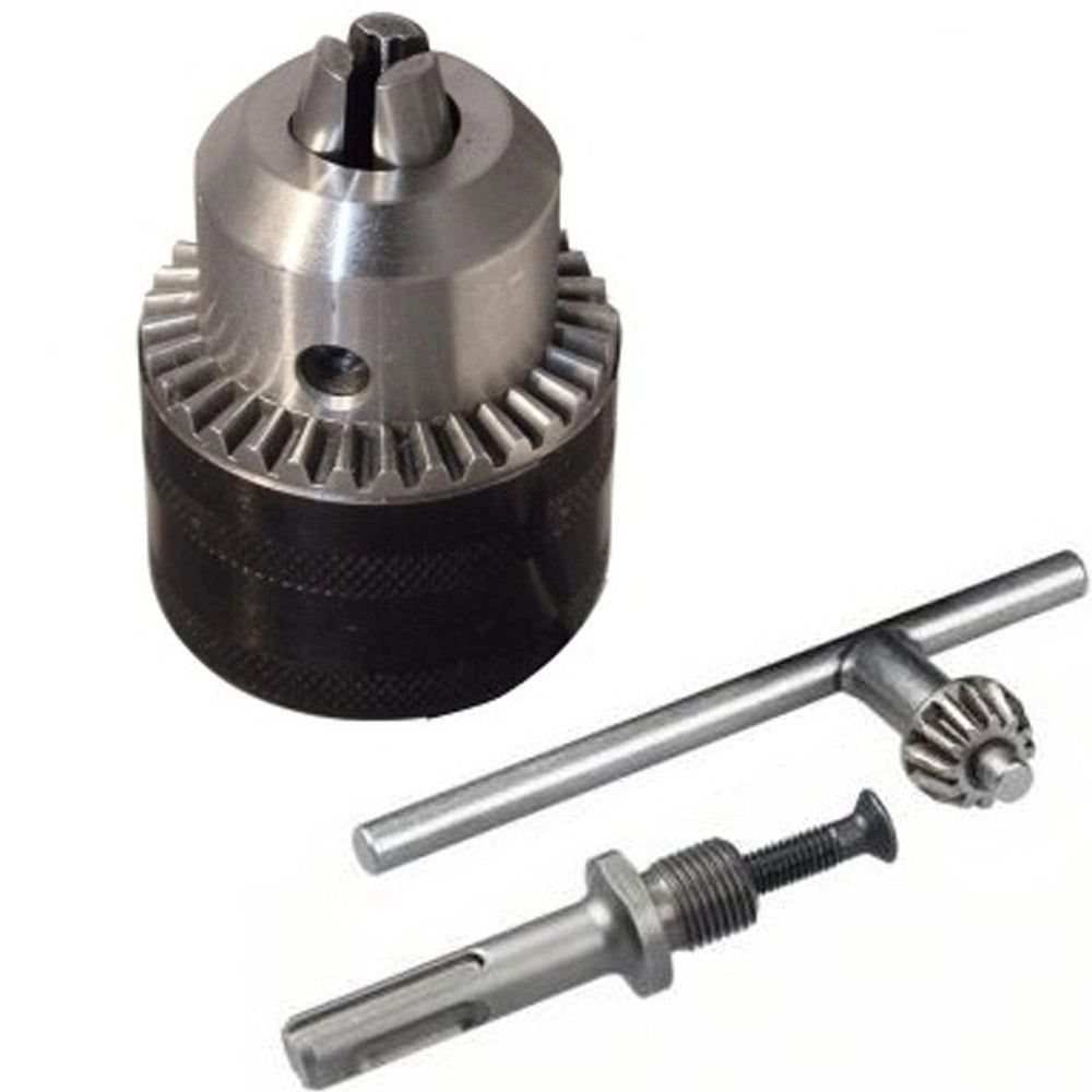 Trade Shop - Mandrino A Cremagliera Per Trapano Da 13mm Con Adattatore Sds Plus Ricambio -