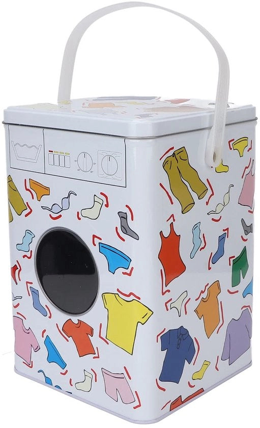 Scatola di Stoccaggio di Alta Qualità - Scatola di Stoccaggio per Detersivo - Multifunzionale - Cibo per Cani/Cibo per Gatti - Modellazione Unica della Lavatrice - Carina e Duratura - Contenitore di Stoccaggio