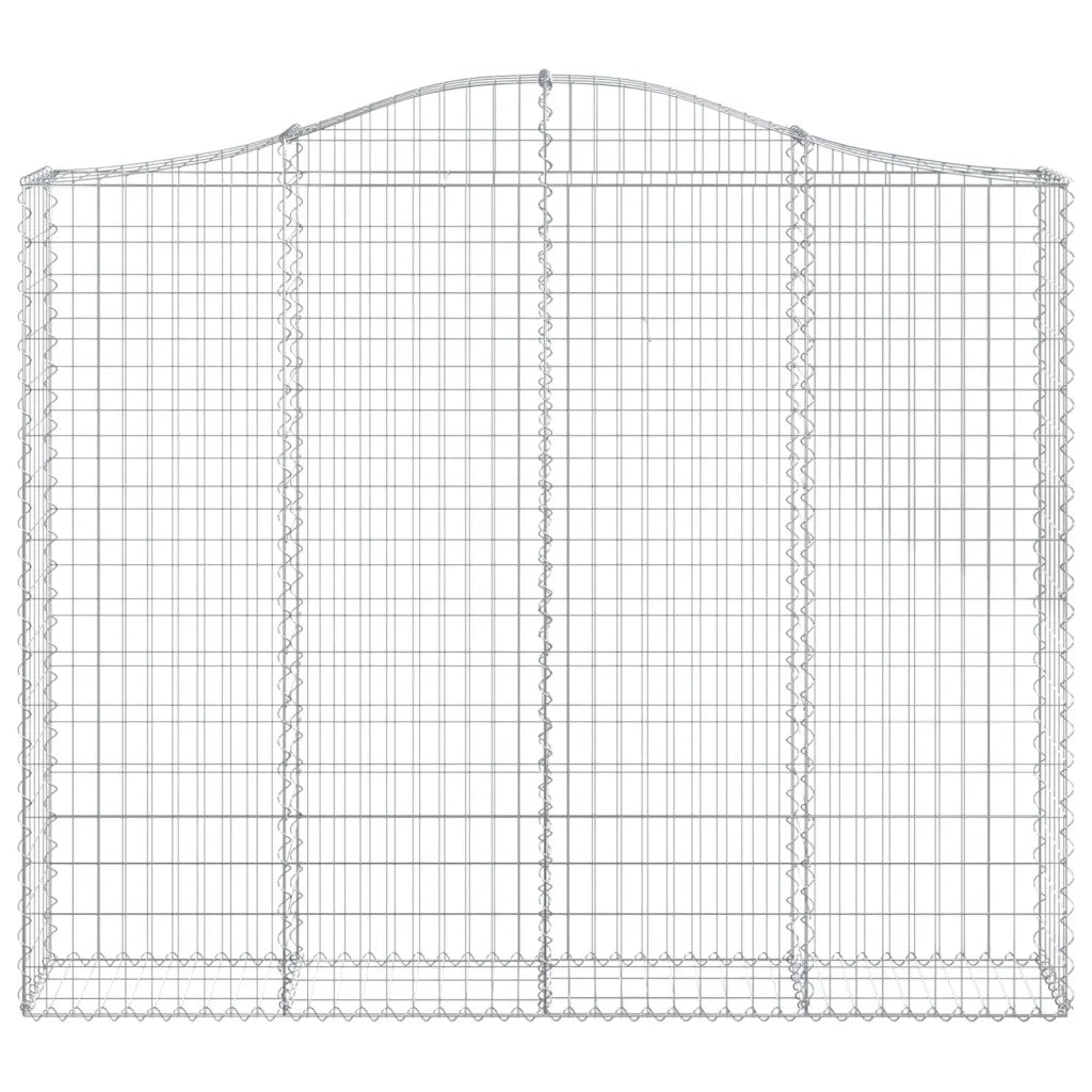 Cesti Gabbioni ad Arco 5 pz 200x30x160/180 cm Ferro Zincato