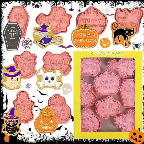 Set di biscottiere Halloween per bambini con forme 3D - 3D Uitsteekvormen 

Modello: Allecto plus 
Codice: Allecto plus 
Specifica: 3D Uitsteekvormen