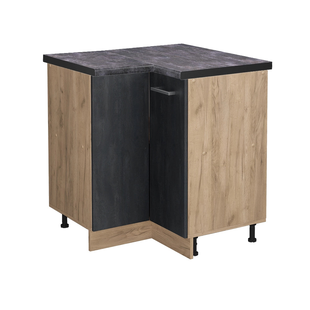 Vicco Mobile ad angolo cucina Calcestruzzo nero 75.6 cm PL Antracite