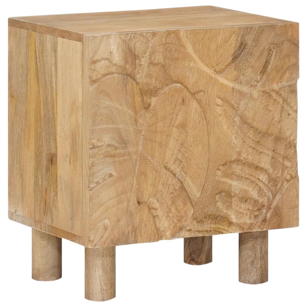 Comodino a muro fatto a mano Marrone Teak 40 x 30 x 45 cm 42020117