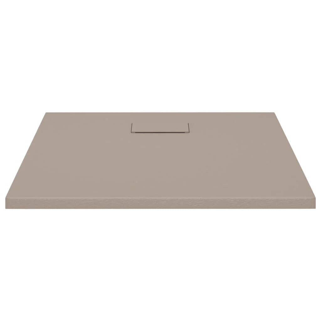 Piatto doccia base doccia piatto doccia contenitore doccia bagno WC cabina doccia arredamento casa SMC 90x90 cm marrone 02_0001967