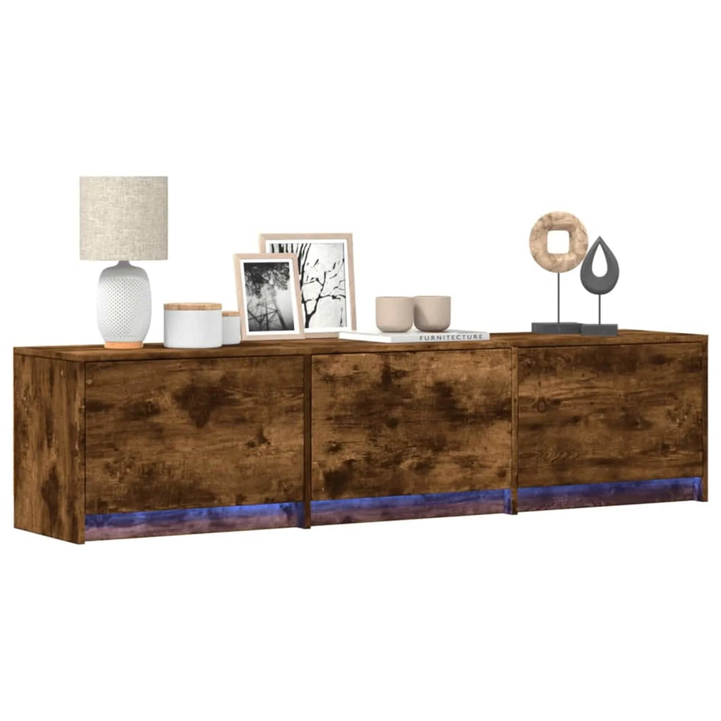 Mobile TV Rovere fumé 165 x 34 x 40 cm Legno multistrato 8006561