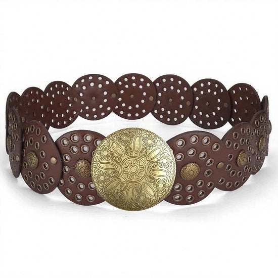 Fascia di pizzo alta qualità - Donna - Cintura in pelle - Adattabile - Stile boho/western - Resistente allo sfregio - Progettata per il comfort