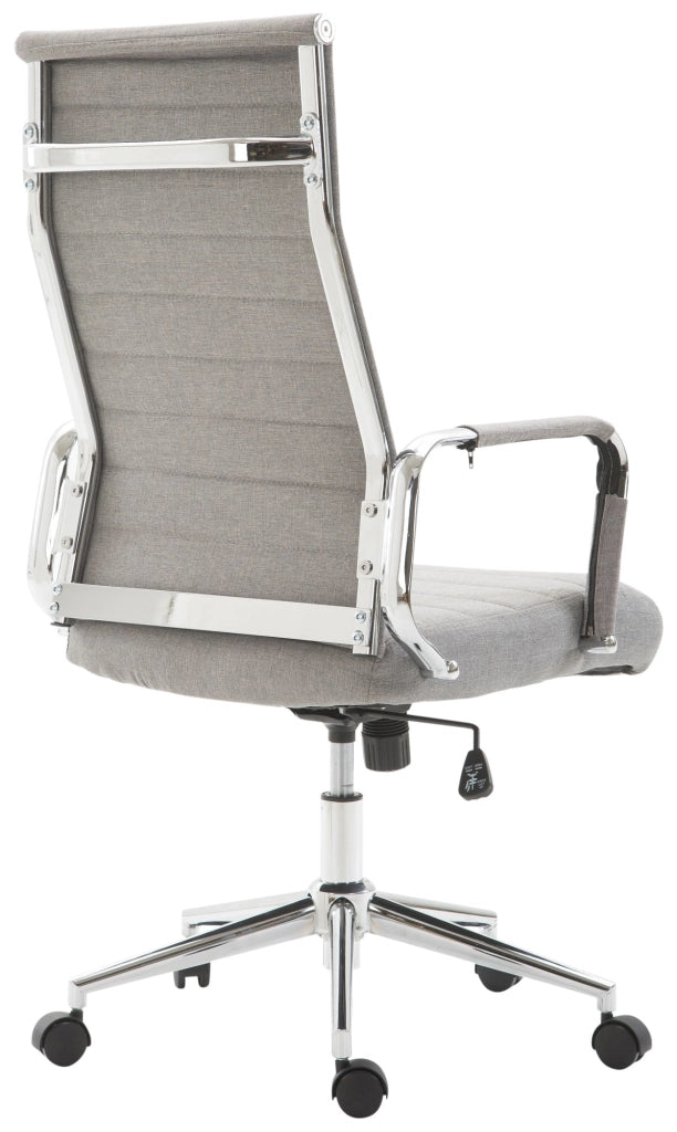 Sedia ufficio KOLUMBUS in tessuto grigio