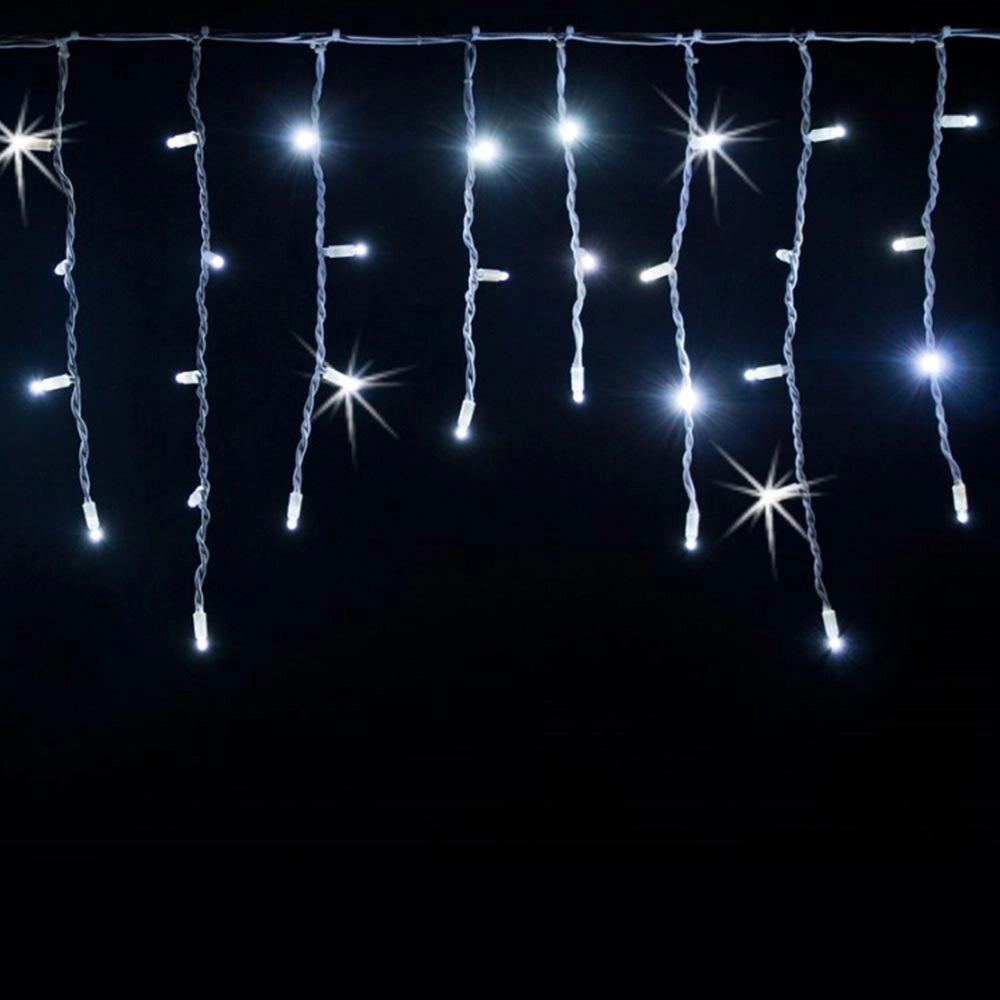 Trade Shop - Tenda Luminosa Natalizia 150led Con Flash Bianco Freddo 3mt Esterno Prolungabile -