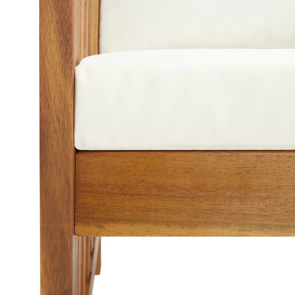 Set Divani da Giardino 3 pz con Cuscini in Massello di Acacia 3057976