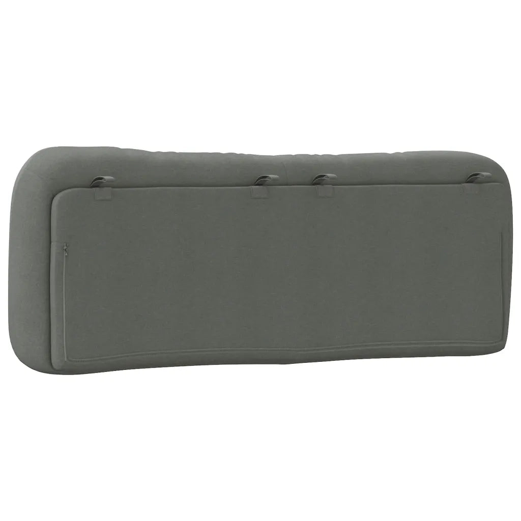 Cuscino Testiera Hvar Grigio Scuro 120 cm in Tessuto CFW7255836