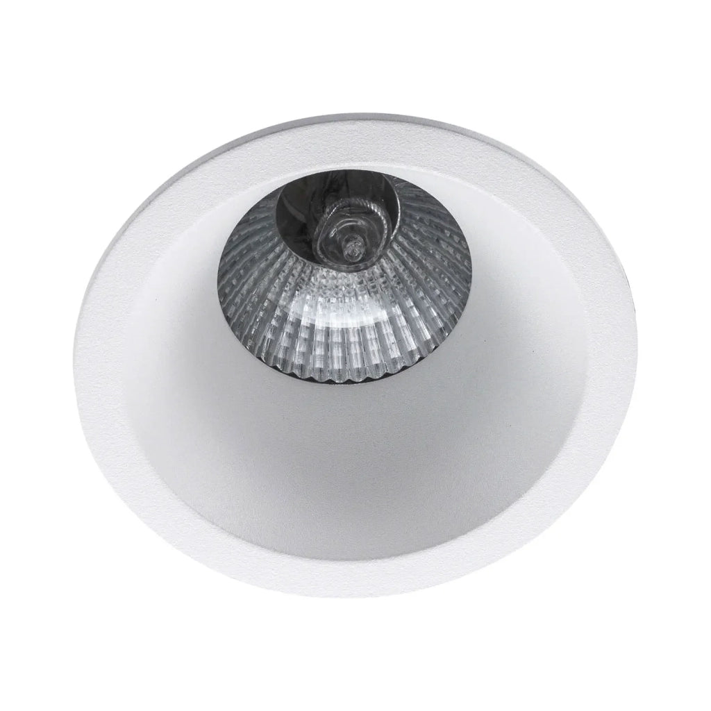 LÚZETE - FARETTO INCASSATO ROTONDO EXTRA PROFONDO 3,5 CM IN ALLUMINIO BIANCO