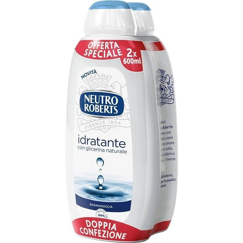 NEUTRO ROBERTS BAGNOSCHIUMA DERMAZERO 4 FLACONI DA 600 ML IDRATANTE