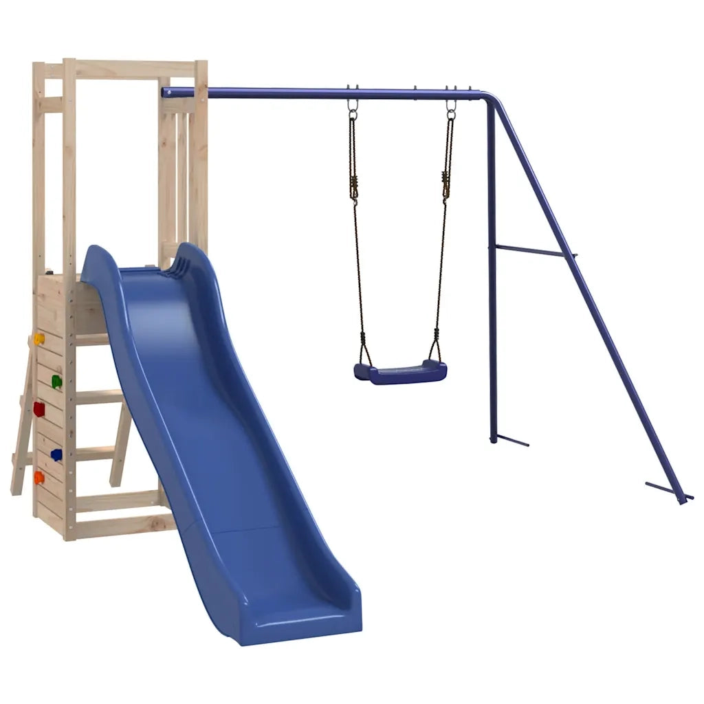 Set da Gioco da Esterno in Legno Massello di Pino 3155924