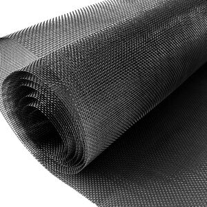 C RETE ZANZARIERA ACCIAIO INOX 20X18 1,00X25MT NERO- C LINE OUTDOOR- 1,0 rotoli
