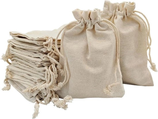 24 sacchetti in stoffa, sacchetti in cotone, sacchetti in juta con cordoncino, sacchetti in lino riutilizzabili, sacchetti in stoffa per matrimoni, feste, contenitori, 15*20cm