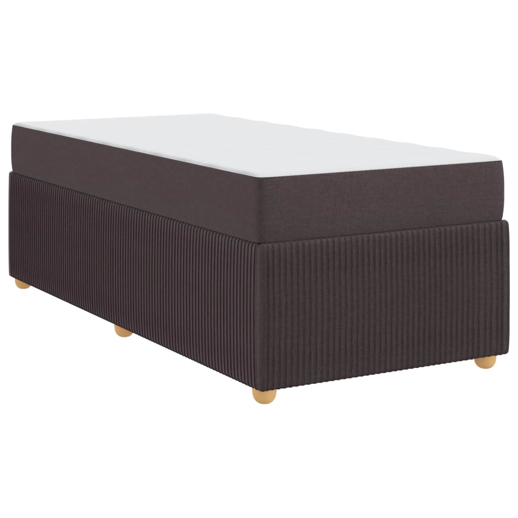 Struttura del letto Marrone Scuro 80 x 200 cm Tessuto
